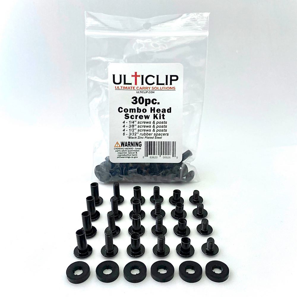 Ulticlip 30 Piece combo head Screw Kit
